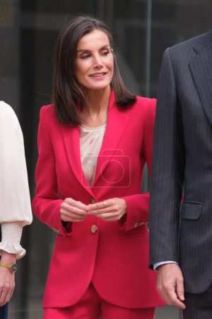 Photo for Queen Letizia of Spain attends a commemorative act for the Spanish participation in the Olympic Games Barcelona And Albertville 1992 at the COE  on April 26, 2024 in Madrid, Spain. - Royalty Free Image