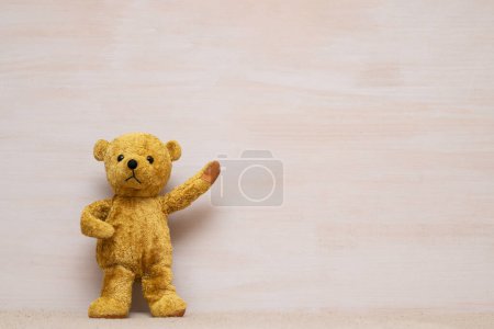 Photo for Teddy bear posing and copy space - Royalty Free Image
