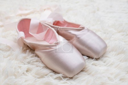 Photo for New pointe shoes for children - Royalty Free Image