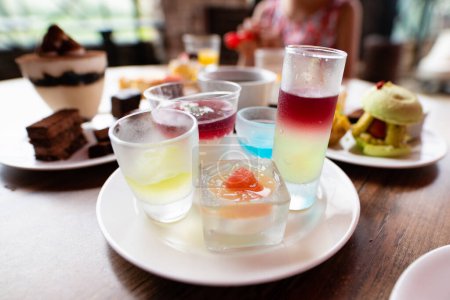 Photo for Colorful jelly placed on the table - Royalty Free Image