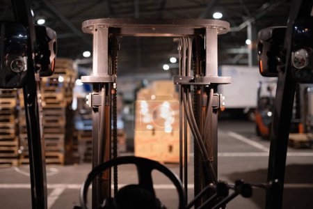 Photo for View from the forklift driver's seat - Royalty Free Image