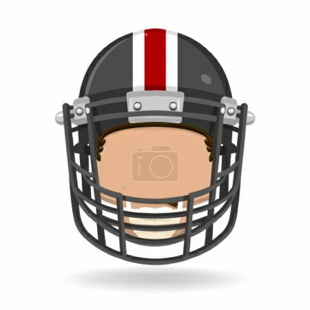 Illustration for Helmet Of A Bowl player - Royalty Free Image