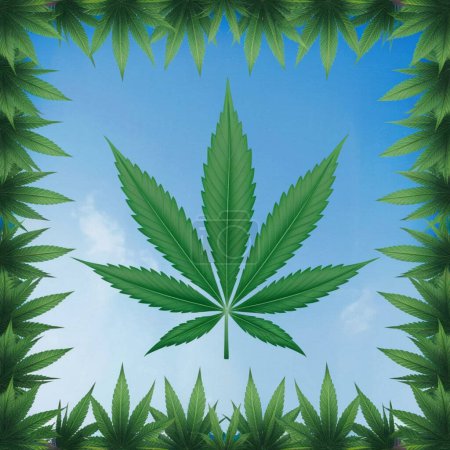 Cannabis marijuana hemp Background 