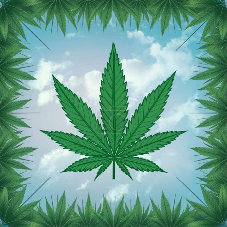 Cannabis marijuana hemp Background 