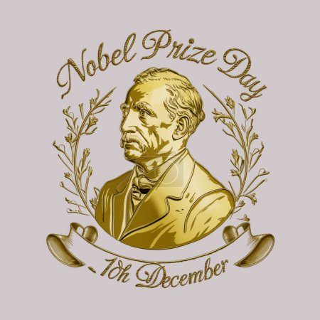Ilustración de Premio Noble Día del Premio Diseño de ilustración vectorial - Imagen libre de derechos