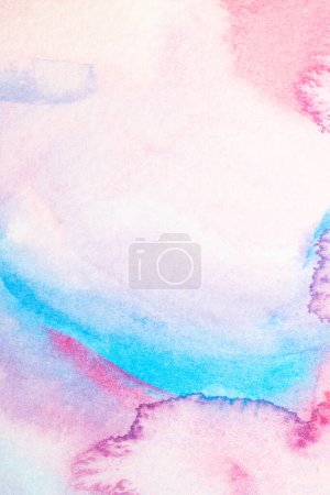 Photo for A Colourful Watercolour Paint Brush Stroke for Background - Royalty Free Image