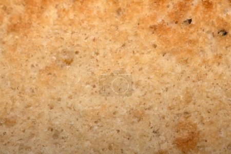 Un gros plan d'un pain grillé Hme Made montrant la texture