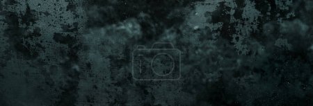 Photo for Abstract dark grey background, wet foggy glass, drops on black background - Royalty Free Image