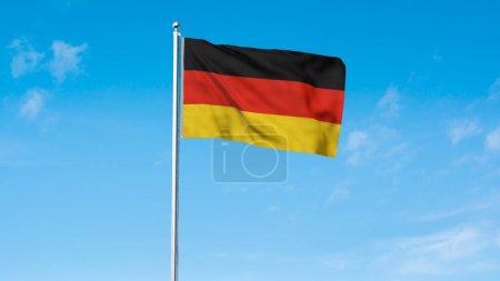 High detailed flag of Germany. National Germany flag. Europe. 3D illustration.