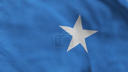 High detailed flag of Somalia. National Somalia flag. Africa. 3D illustration.