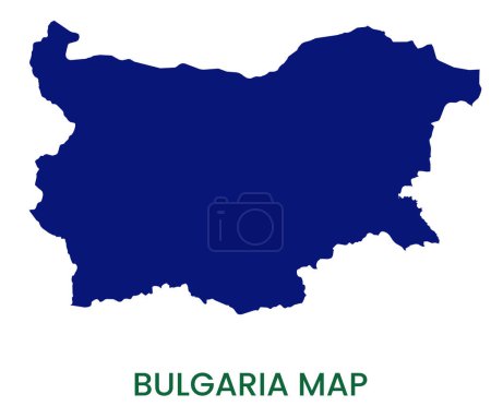 Hoch detaillierte Karte von Bulgarien. Übersichtskarte von Bulgarien. Europa