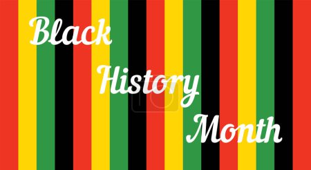 Ilustración de Celebrando el Mes de la Historia Negra. Diseño de ilustración vectorial. - Imagen libre de derechos
