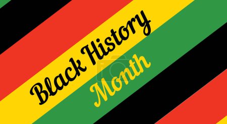 Ilustración de Estilo africano Banner Vector Diseño para el Mes de la Historia Negra Celebración Fondo - Imagen libre de derechos