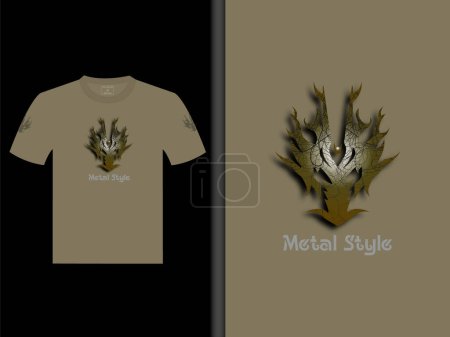 Metal Style Vector T-Shirt Design