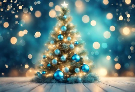Téléchargez les photos : Fond de Noël avec arbre de Noël et lumières v1 - en image libre de droit