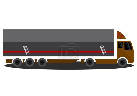 Ilustración de Ilustración vectorial del vehículo comercial. - Imagen libre de derechos