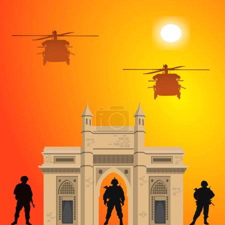 Illustration for Vector Illustration Army Day India Republic Stock Vector - Royalty Free Image