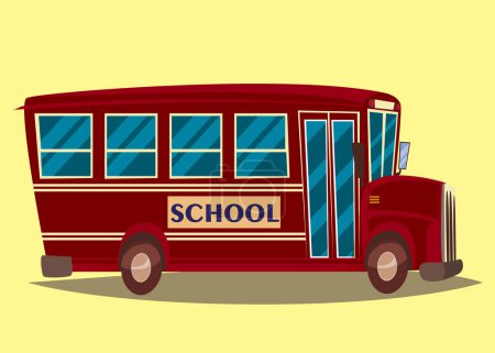 Vector illustration of school bus