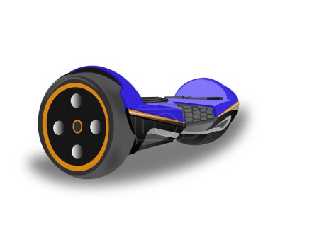 Ilustración de Ilustración vectorial de mini hoverboard eléctrico - Imagen libre de derechos
