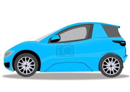 Illustration for Vector illustration of mini car - Royalty Free Image