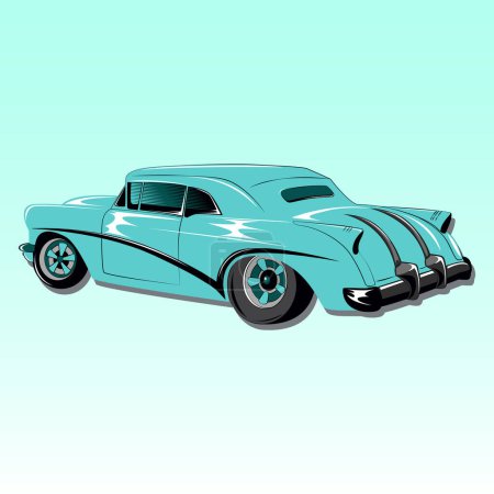 Ilustración de Ilustración vectorial del coche clásico - Imagen libre de derechos