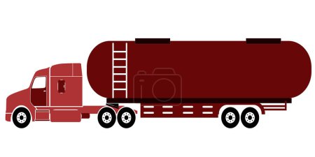 Illustration for Shipping tank icon cartoon vector tanker truck fuel petrol - Royalty Free Image
