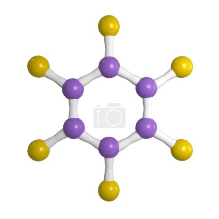 Foto de Estructura de la molécula de renderizado 3d sobre fondo aislado - Imagen libre de derechos