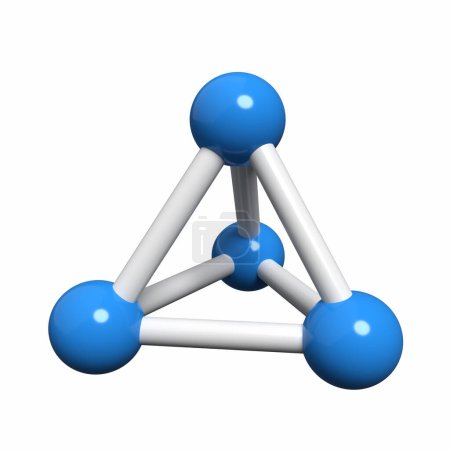 Foto de Estructura de la molécula. 3d aislado - Imagen libre de derechos