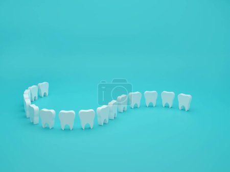 Téléchargez les photos : Photo 3d render of teeth - en image libre de droit