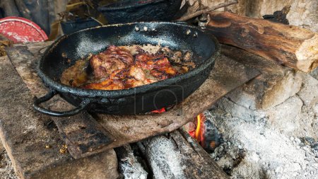 Rôti de porc typique de Huila à Neiva - Huila - Colombie