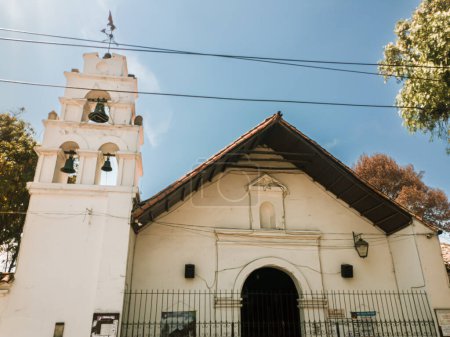 Foto de Fachada de la iglesia de San Bernardino de Bosa; sur de Bogotá - Colombia - Imagen libre de derechos