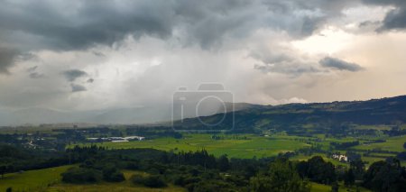 Photo for Intense rain in the rural area of Sop in Cundinamarca - Colombia - Royalty Free Image