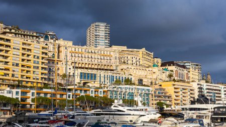 Monaco - 26. Dezember 2023: Stadtansicht von Monte Carlo, Monaco