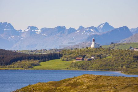 Idyllic landscape view from Lofoten, Norway