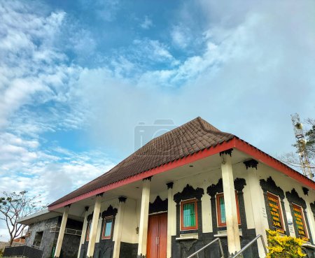 Photo for A beautiful Javanese joglo house. It is a traditional house from the province of Java in Indonesia. - Royalty Free Image