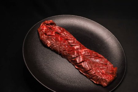 Photo for Polish, premium, dry aged beef hanger steak - Royalty Free Image