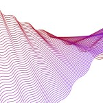 Red and purple seamless curved line abstract background