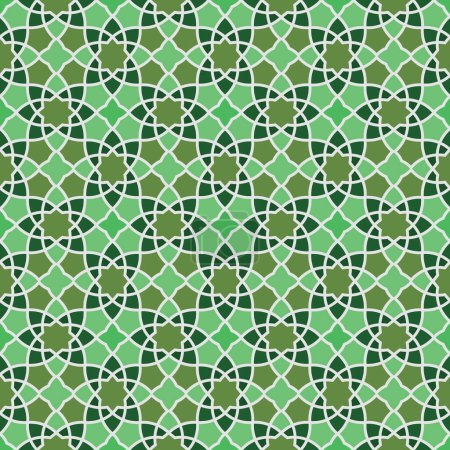 Arabic mosaic seamless pattern .Ramadan decorative background