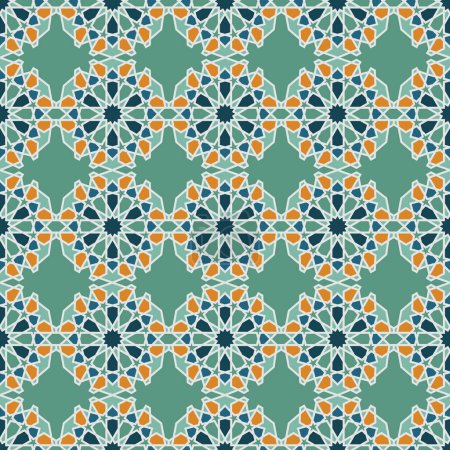 Moroccan seamless pattern decorative background