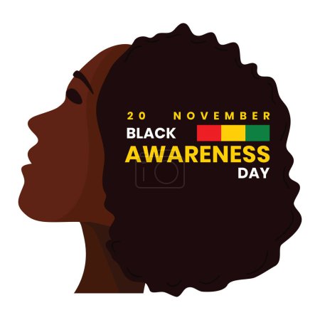 Black awareness day illustration poster