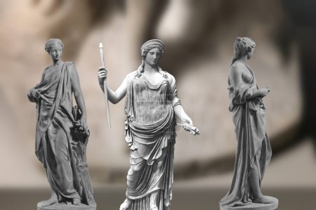 Photo for Depiction of authentic statues of ancient Rome of Ceres (Demeter) the goddess of agriculture and fertility - Royalty Free Image