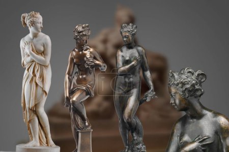 Depiction of authentic statues of ancient Rome of Venus the goddess of love and beauty