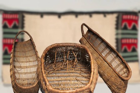 Native American Art - A Cradle in a Basket