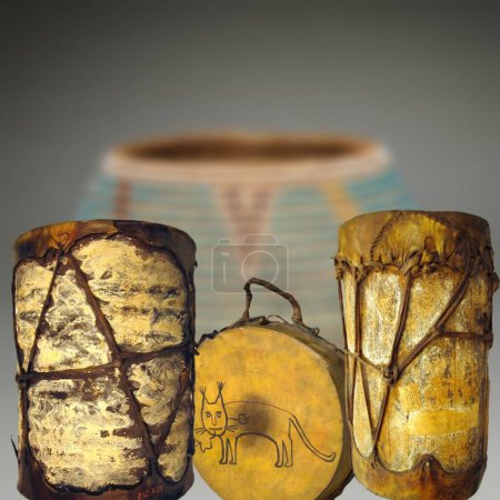 Native North America Art Drums
