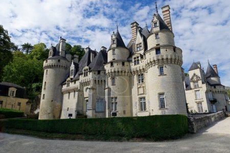 Photo for Castle of Usse, the famous Sleeping Beauty castle at Rigny-Usse, Indre-et-Loire in France - Royalty Free Image