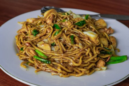 Chicken Fried Noodles. Asian food