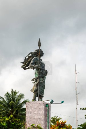 Statue von Christina Martha Tiahahu, Ambon, Indonesien