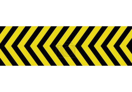 Ilustración de Icono de valla de seguridad de construcción amarilla y negra. - Imagen libre de derechos