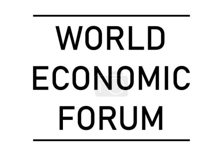 Ilustración de Icono del foro económico mundial. - Imagen libre de derechos