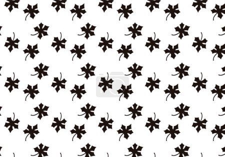 Pattern background of black leaves of a tree.